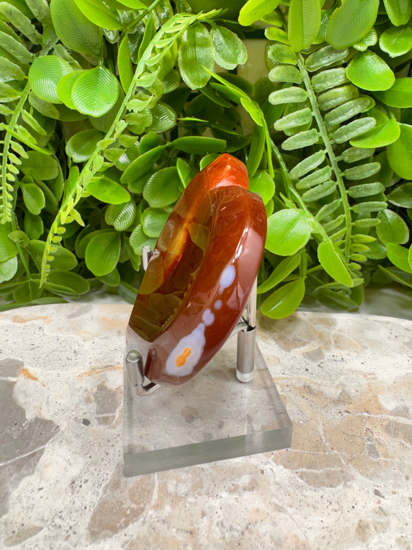 Carnelian Druzy Heart 116g