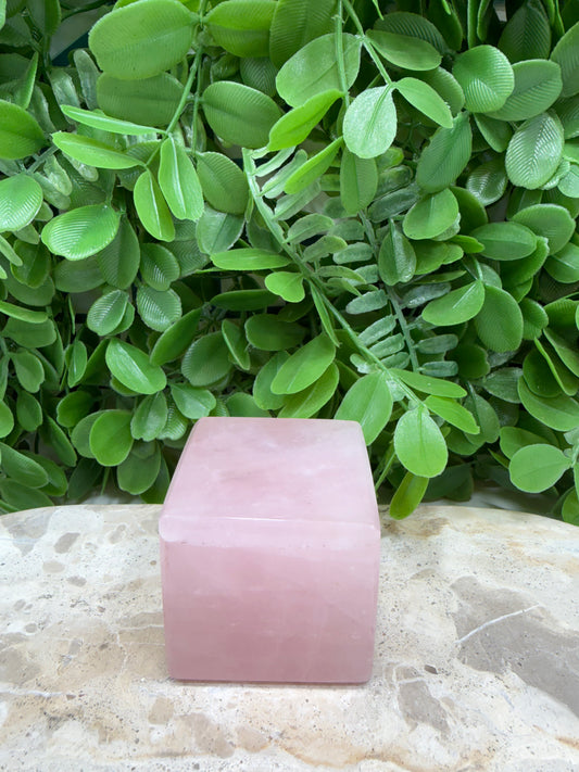 Rose Quartz Cube | Love • Compassion • Healing