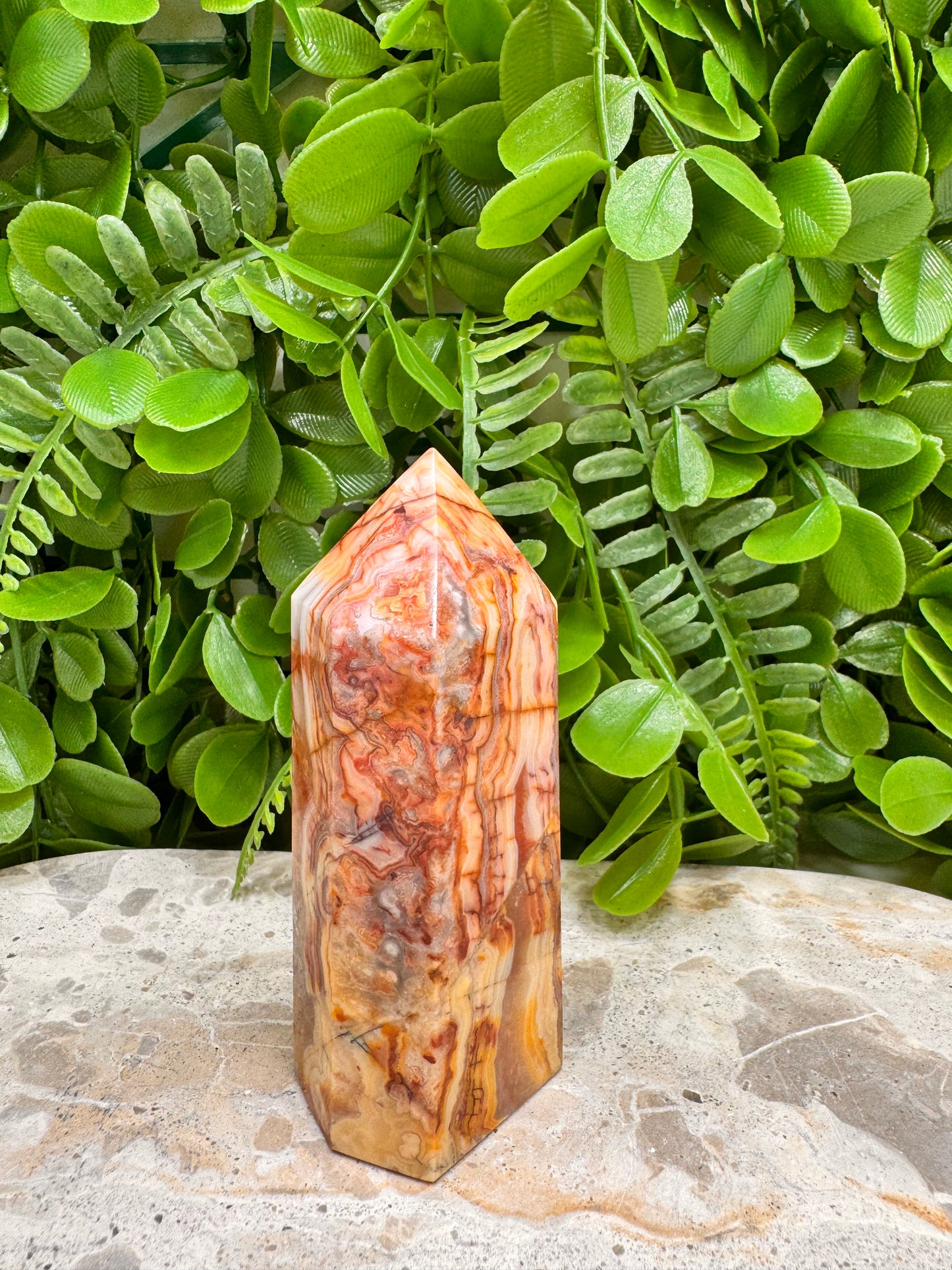 Crazy Lace Agate Tower 224g