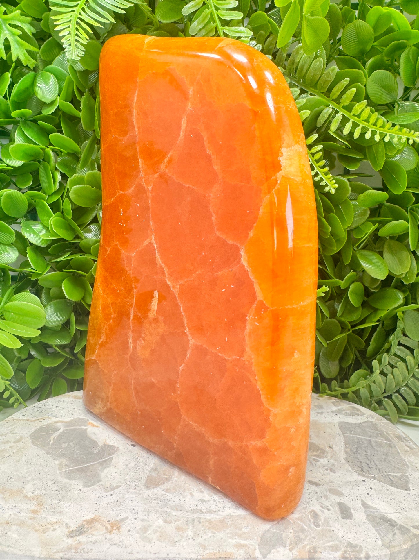 Crystalized Orange Calcite Freeform 2392g