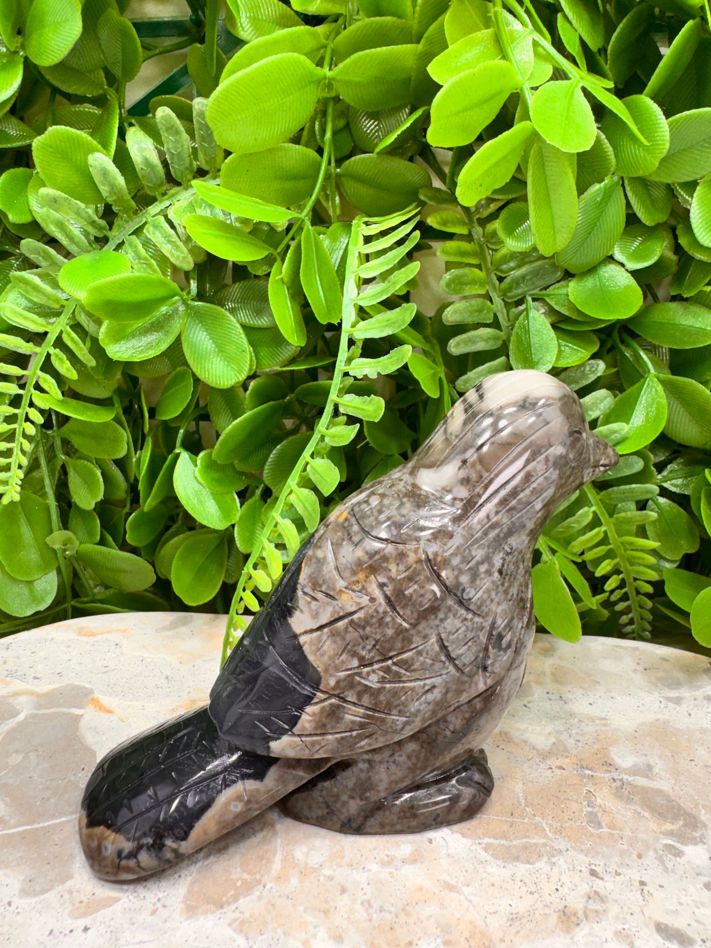 Volcanic Agate Bird 344g