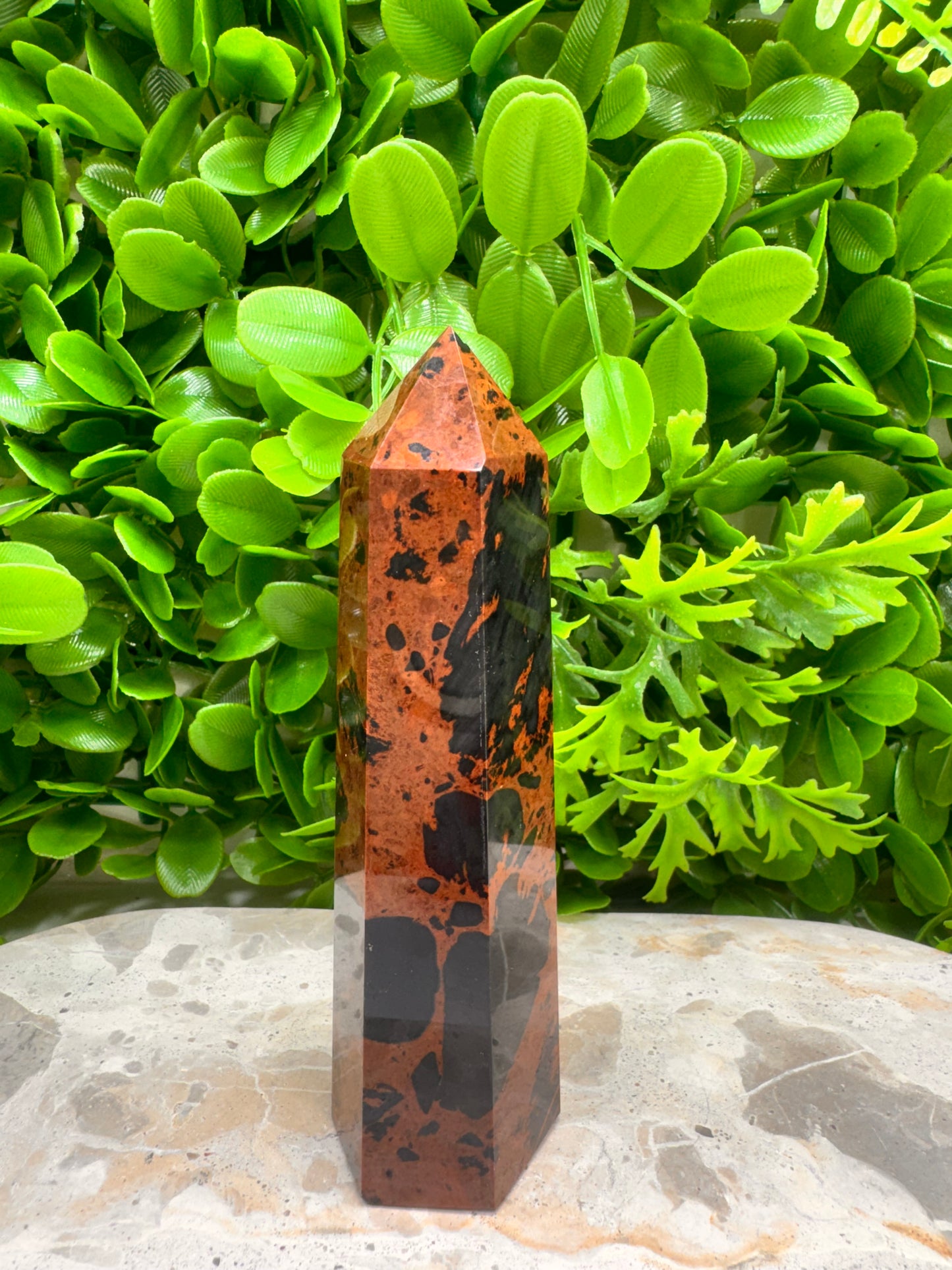 Mahogany Obsidian Tower 248g