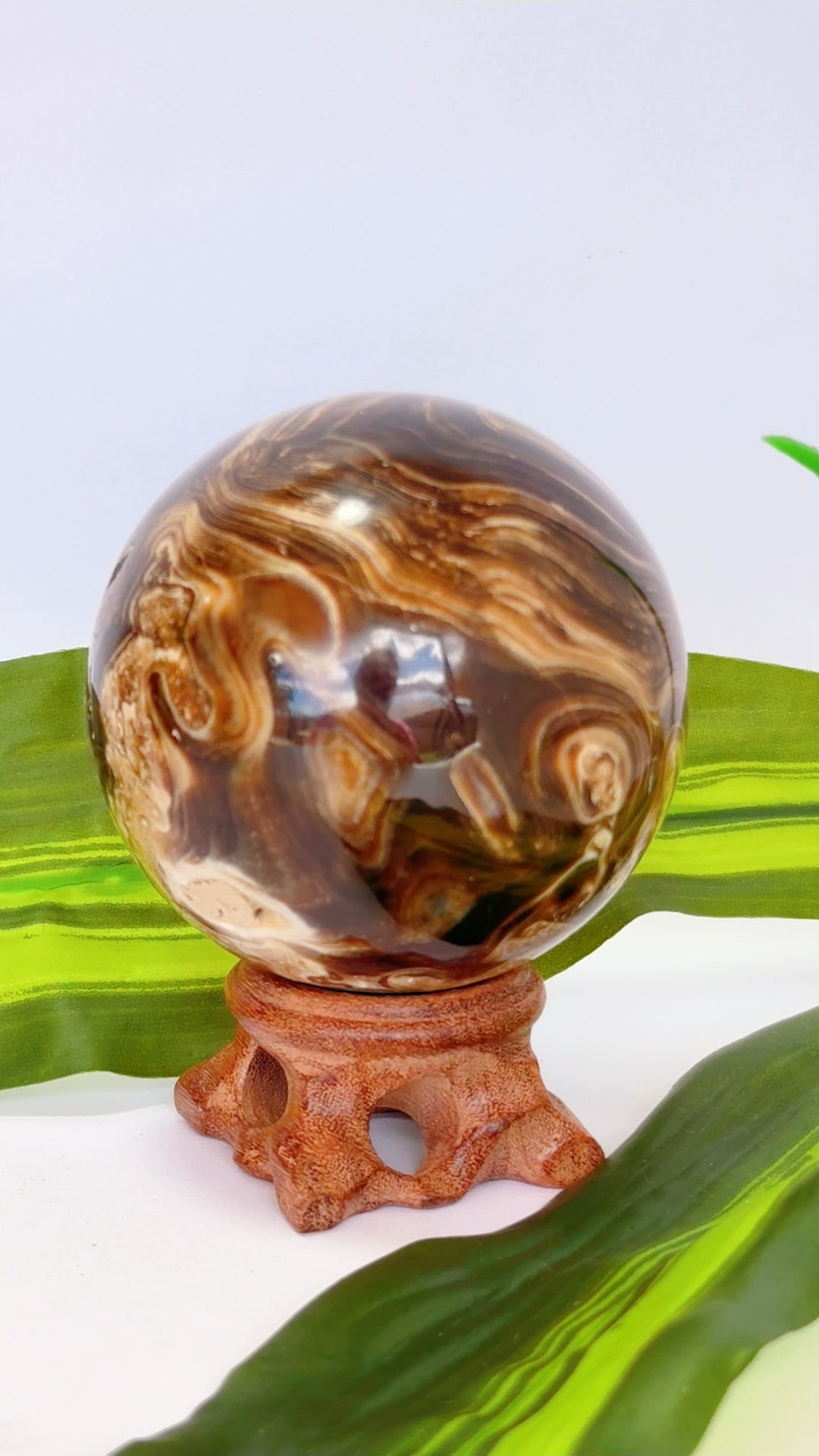 Chocolate Calcite Sphere 456g