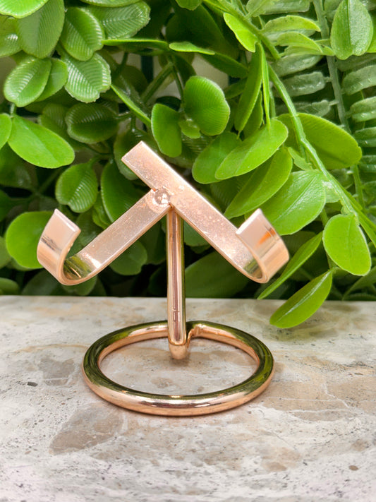 Small Rose Gold Heart Stand