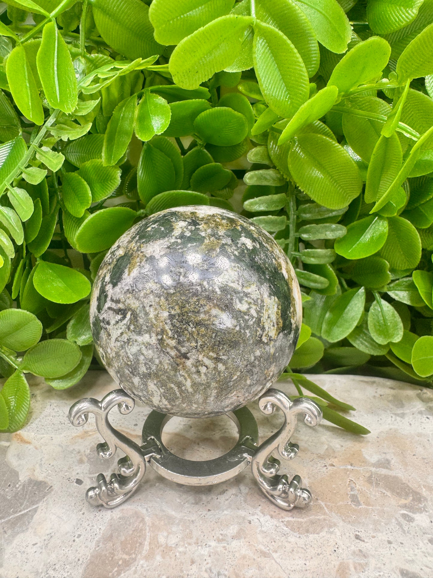 Epidote Hematite Sphere 392g