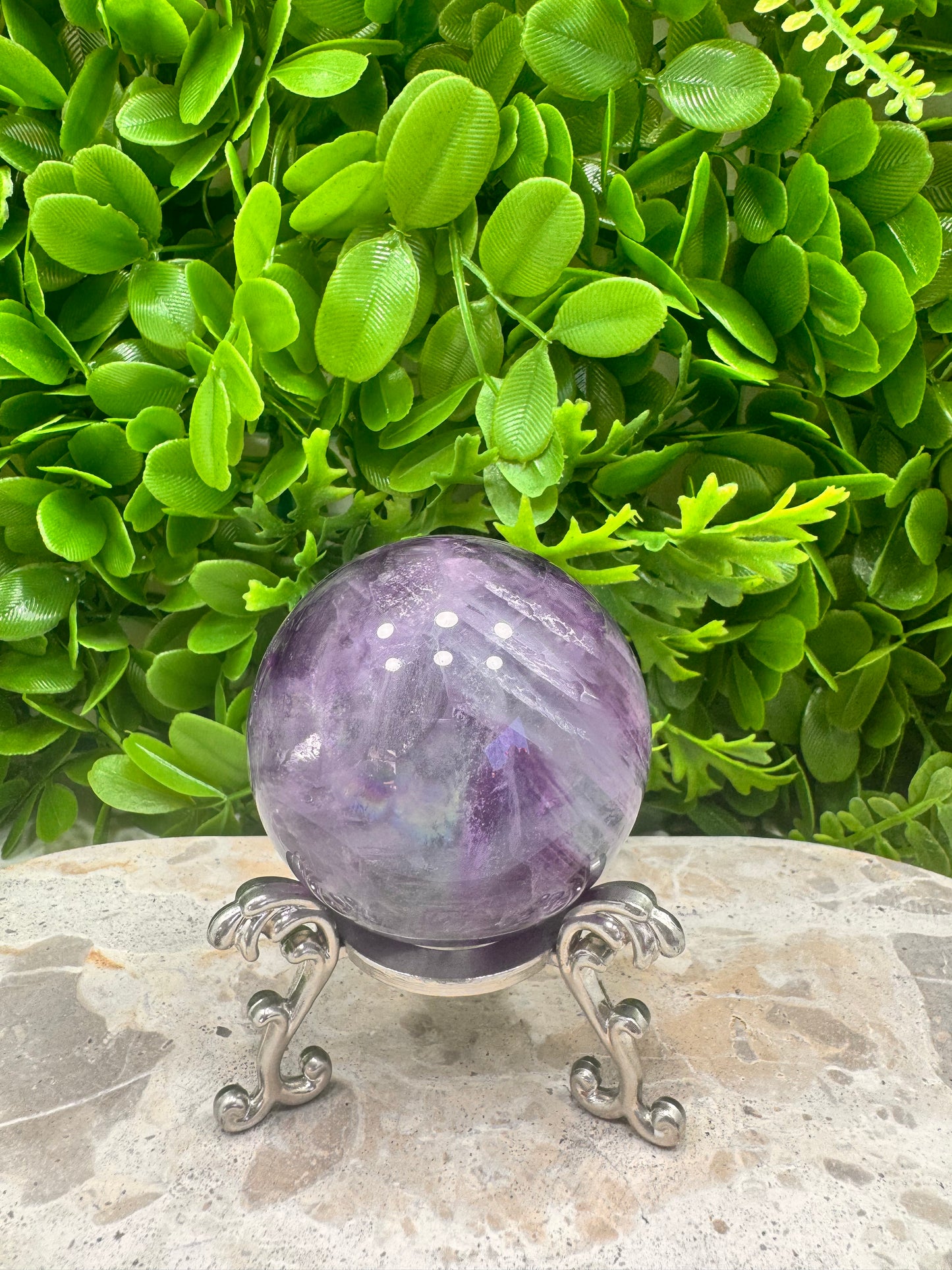 Purple Fluorite Sphere 394g