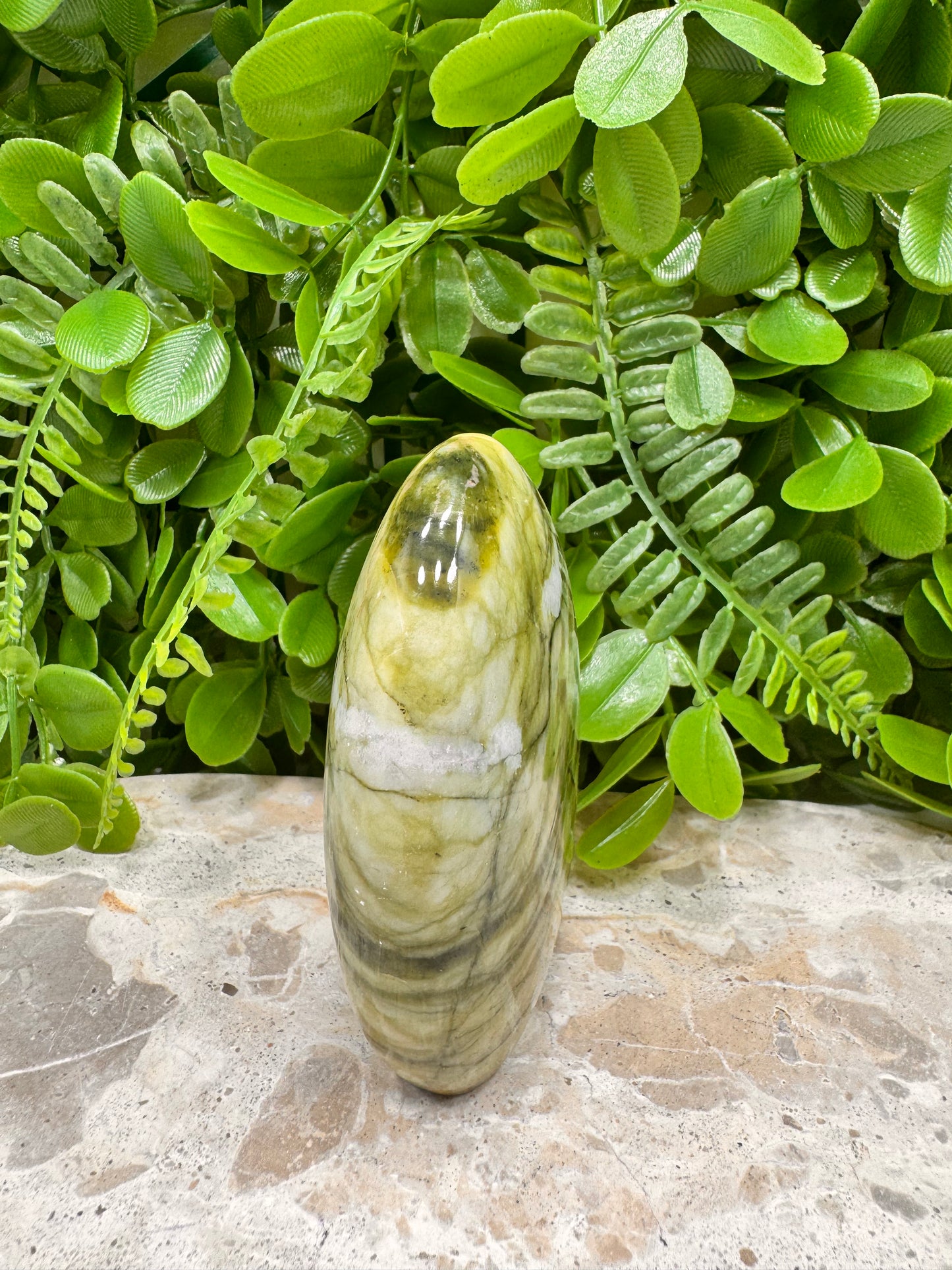 Standing Rutile Serpentine 322g