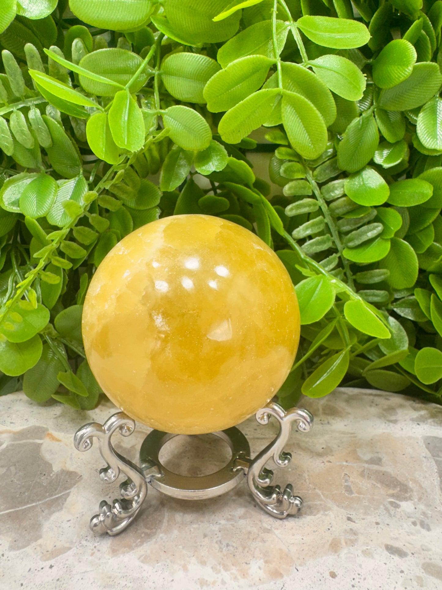 Lemon Calcite Sphere 488g