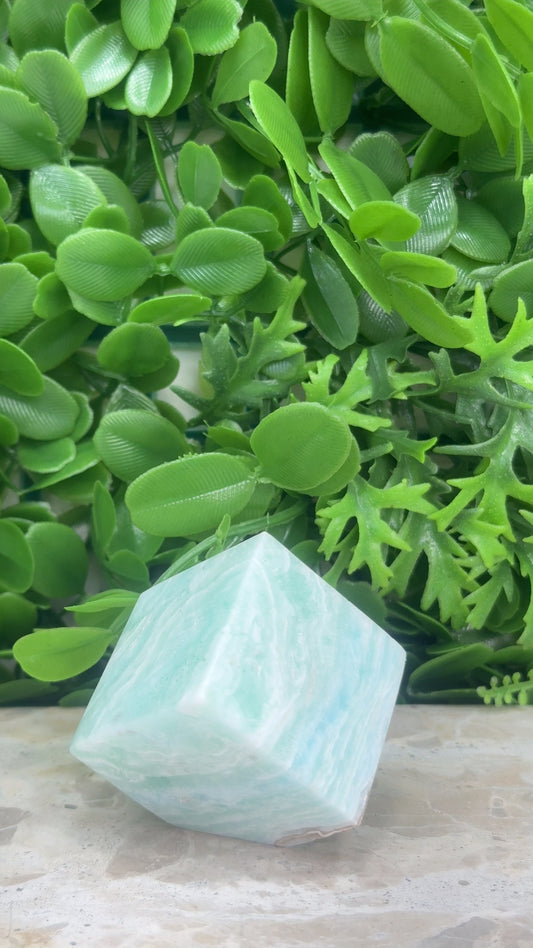 Caribbean Calcite Cube 214g