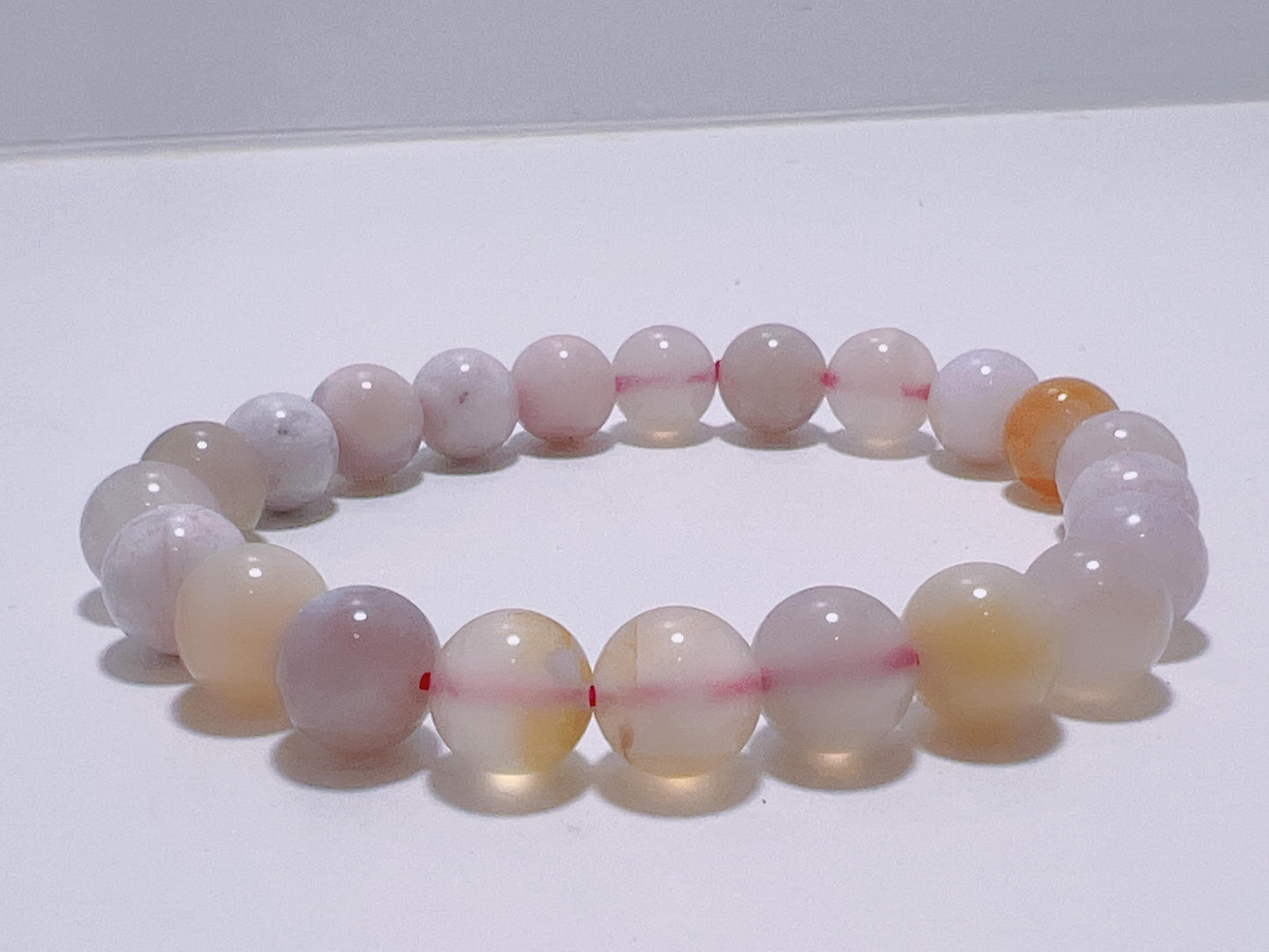 Flower Agate Bracelet 8mm