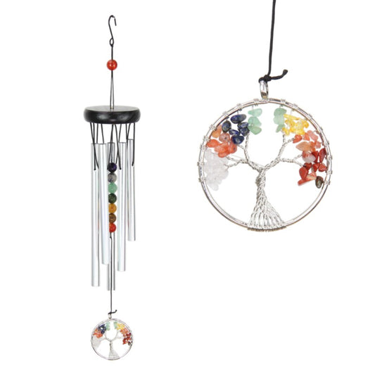 Gemstone Chime with Tree of Life Donger