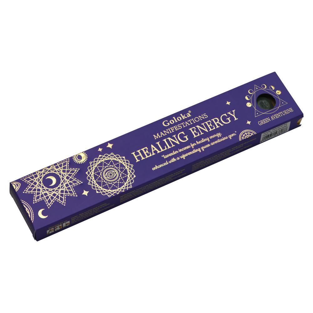 Healing Energy Manifestation Gemstone Incense 15gms Sticks Goloka