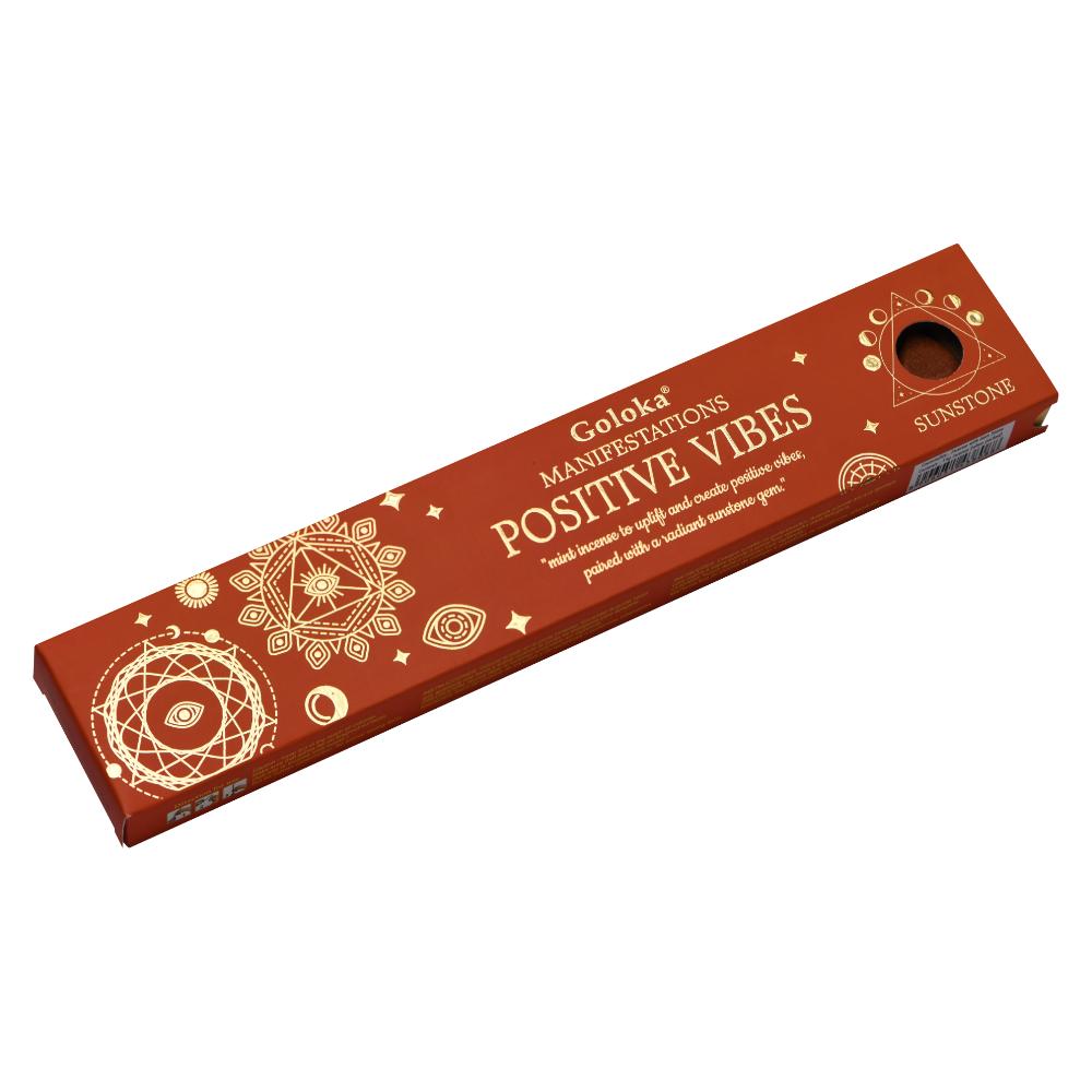 Positive Vibes Manifestation Gemstone Incense 15gms Sticks Goloka