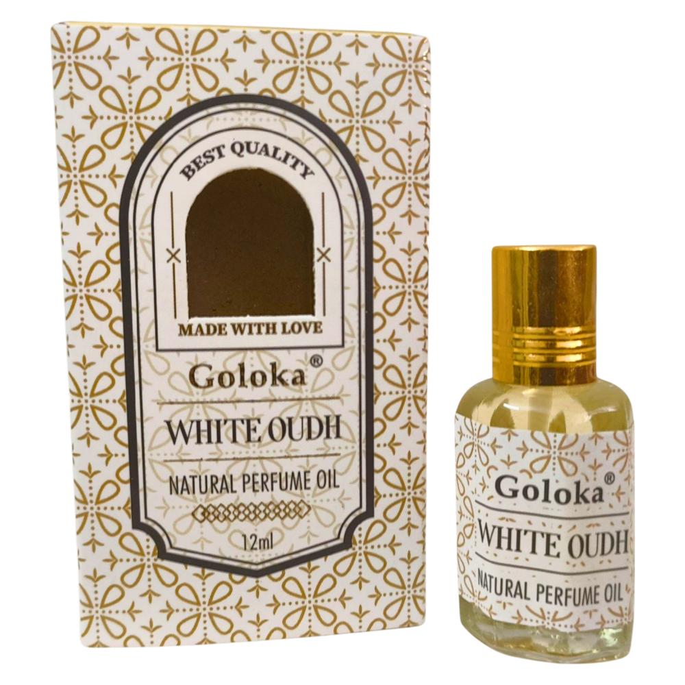 White Oudh Natural Perfume Oil 12ml Goloka