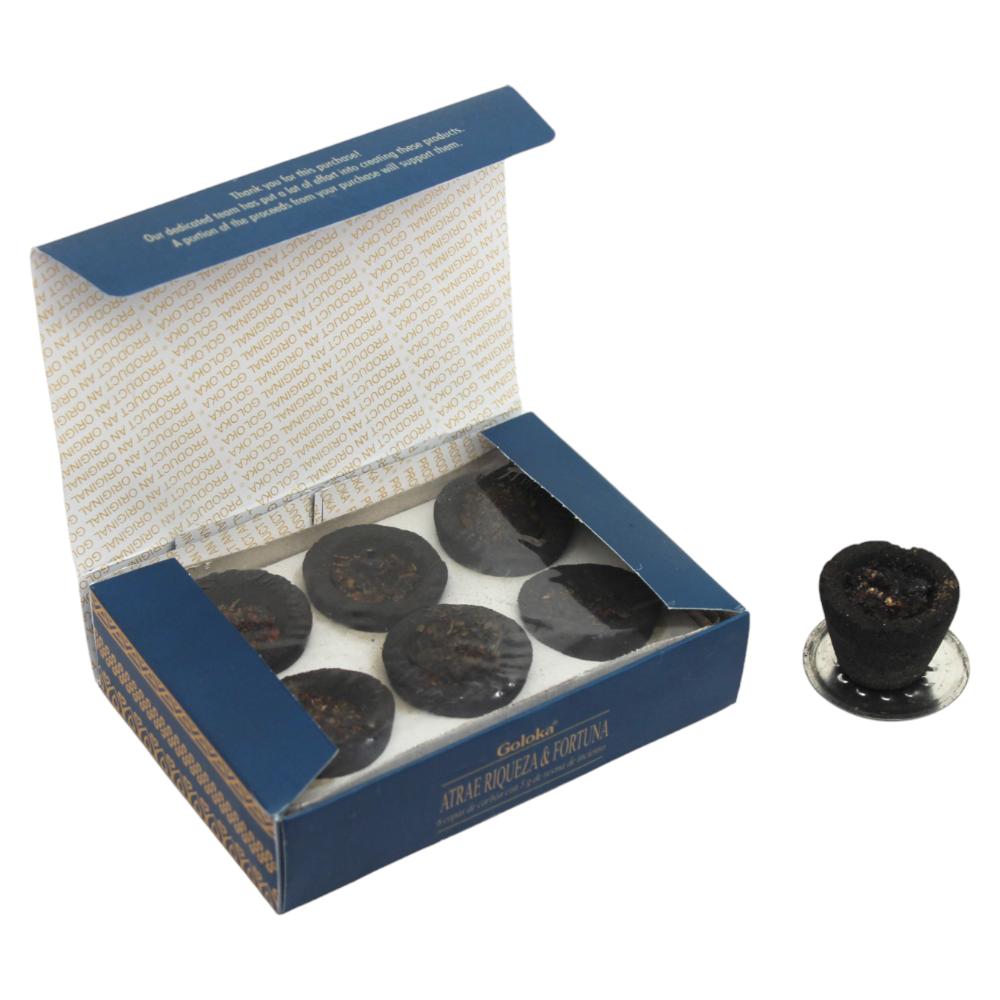 Attract Riches & Fortune Goloka Smudge Cup 6 Pack