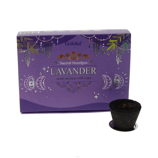 Lavender Goloka Smudge Cup 6 Pack