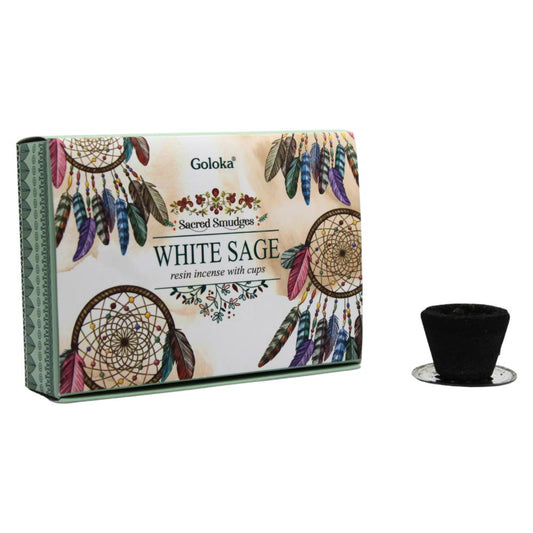 White Sage Goloka Smudge Cup 6 Pack