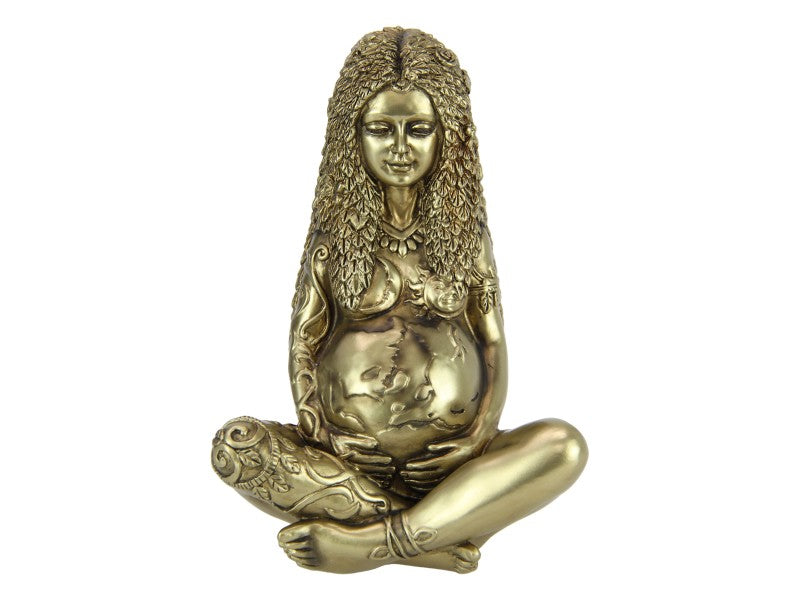 19cm Gold Sitting Mother Earth