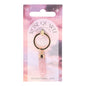Rose Quartz Semi Precious Crystal Key Ring