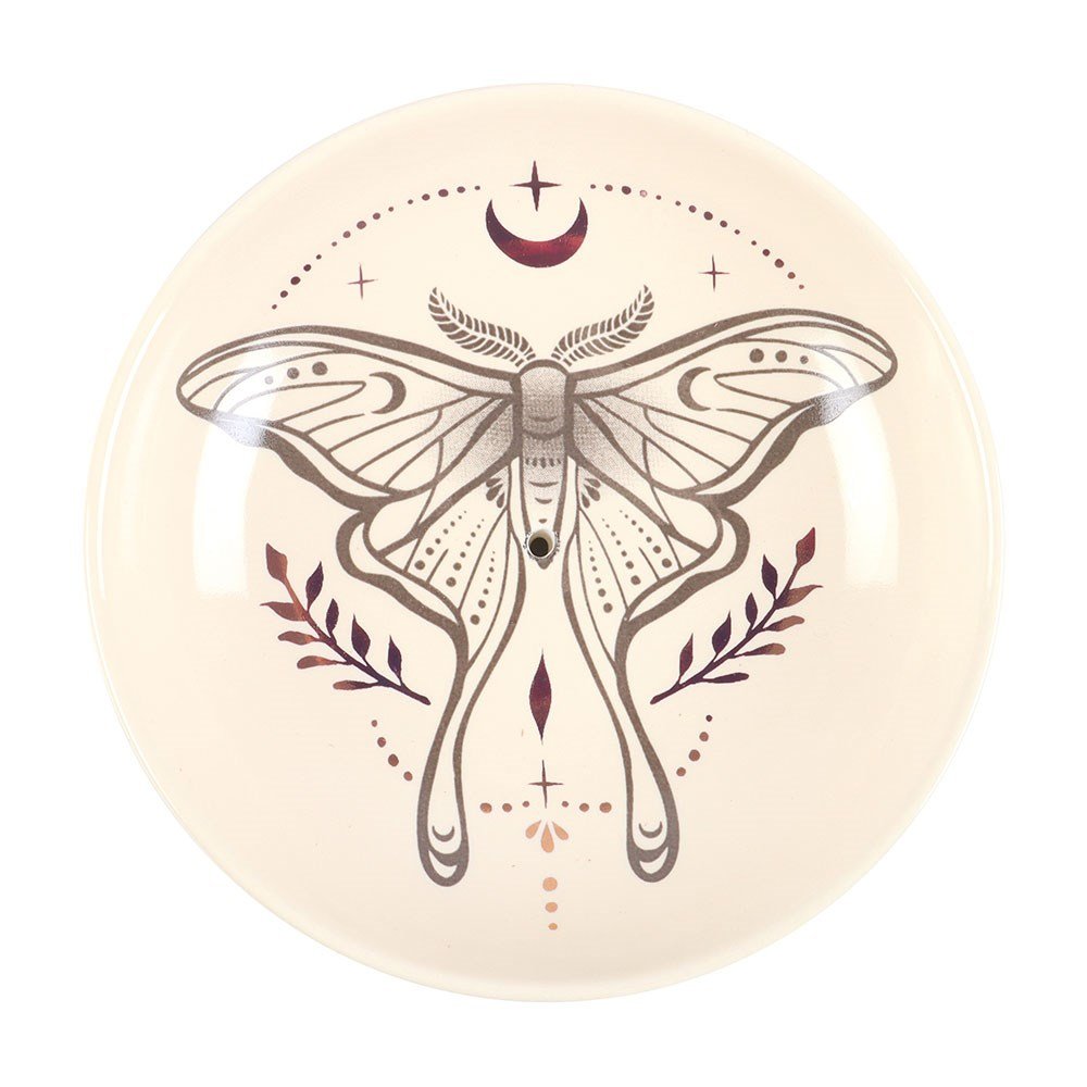 Luna Moth Ceramic Incense Holder