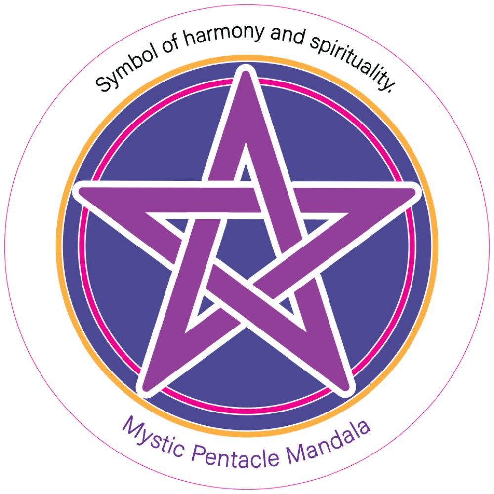 FRIDGE MAGNET - Mystic Pentacle Mandala