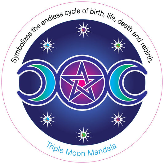 FRIDGE MAGNET - Triple Moon Mandala