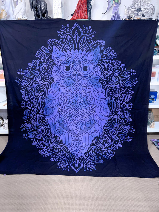 Purple Owl Throw