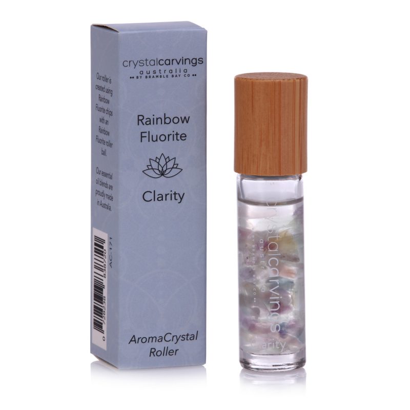 Aroma Crystal Roller - Rainbow Fluorite - Clarity