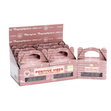 POSITIVE VIBES Backflow Incense Cones