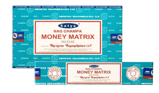 SATYA MONEY MATRIX INCENSE 15GRAMS