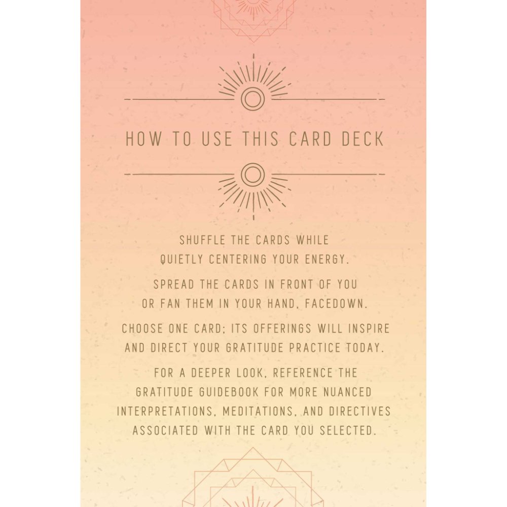 Gratitude Journal and Inspirational Card Deck Set