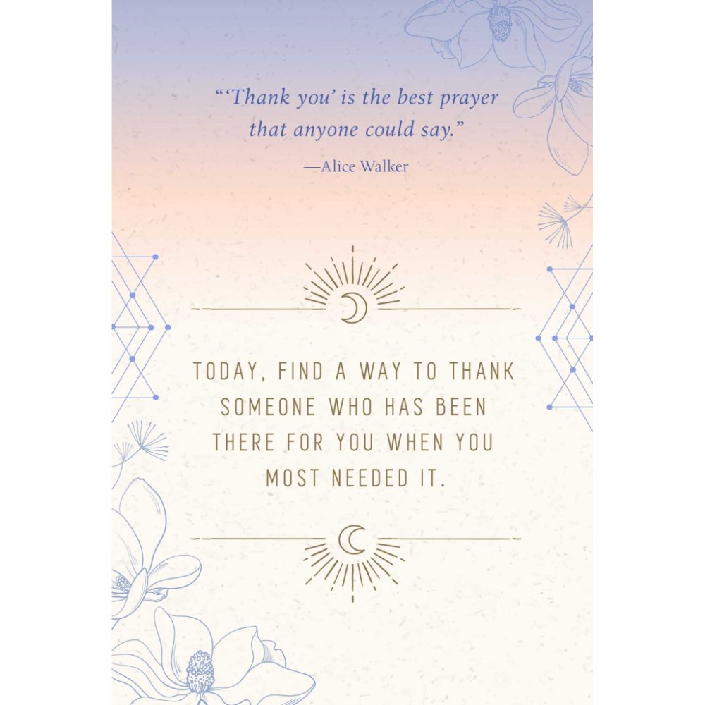 Gratitude Journal and Inspirational Card Deck Set