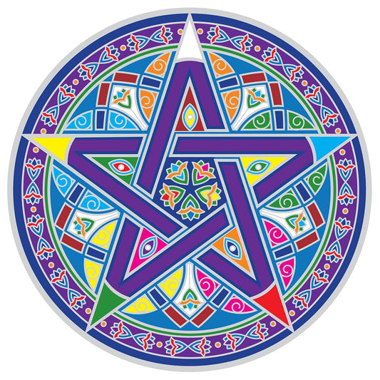 SUNSEAL STICKER - Mystical Pentacle Mandala