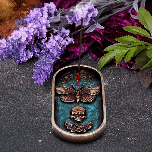 Death's Head Incense Holder 17cm