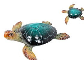 Realistic Marble Blue Turtle