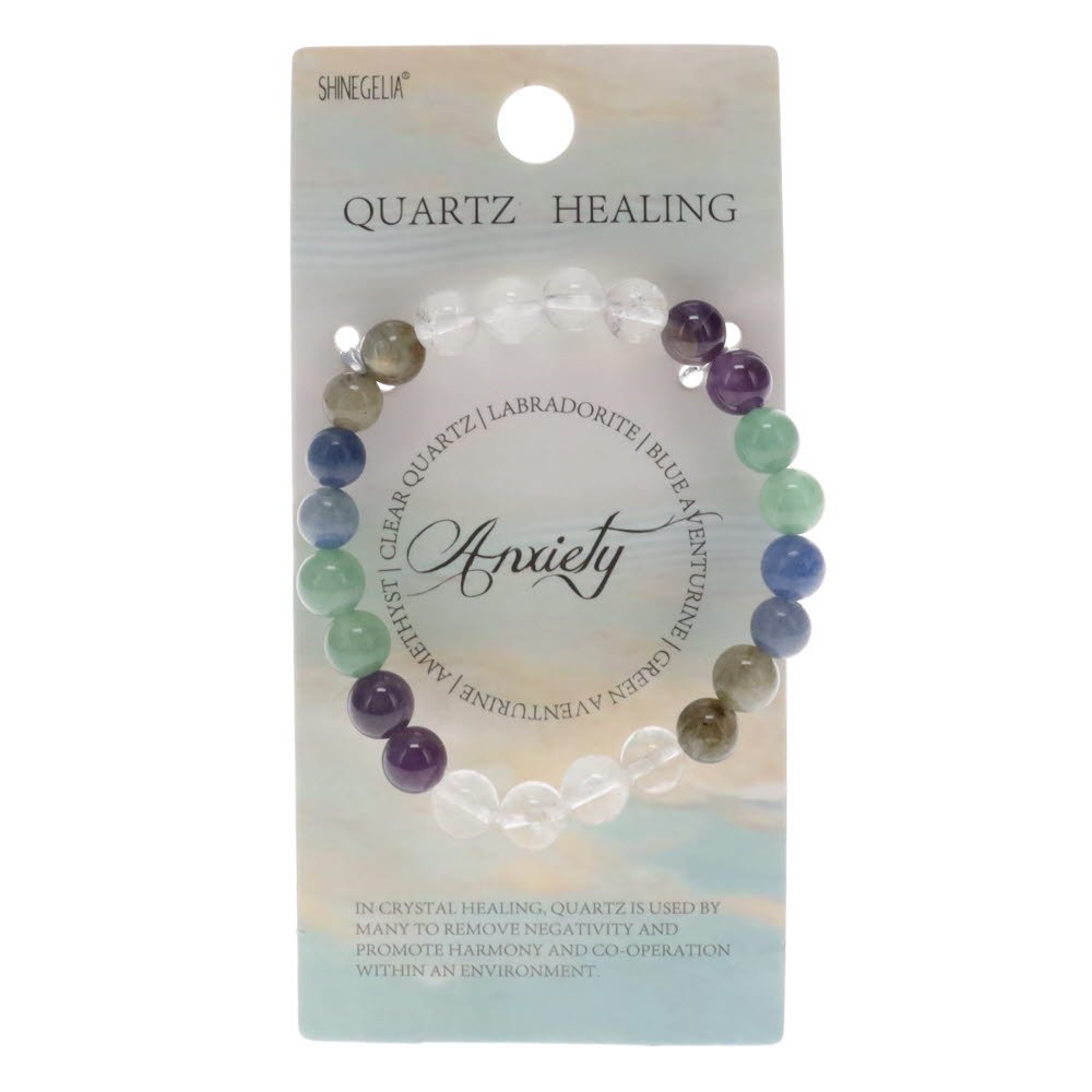 Anxiety Quartz Healing Bracelet 8mm