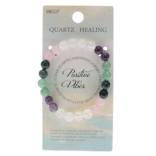 Positive Vibes Quartz Healing Bracelet 8mm