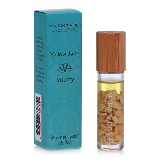 Aroma Crystal Roller - Yellow Jade - Vitality