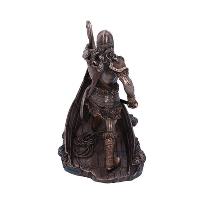 Bronzed Halvor Viking Longship Figurine