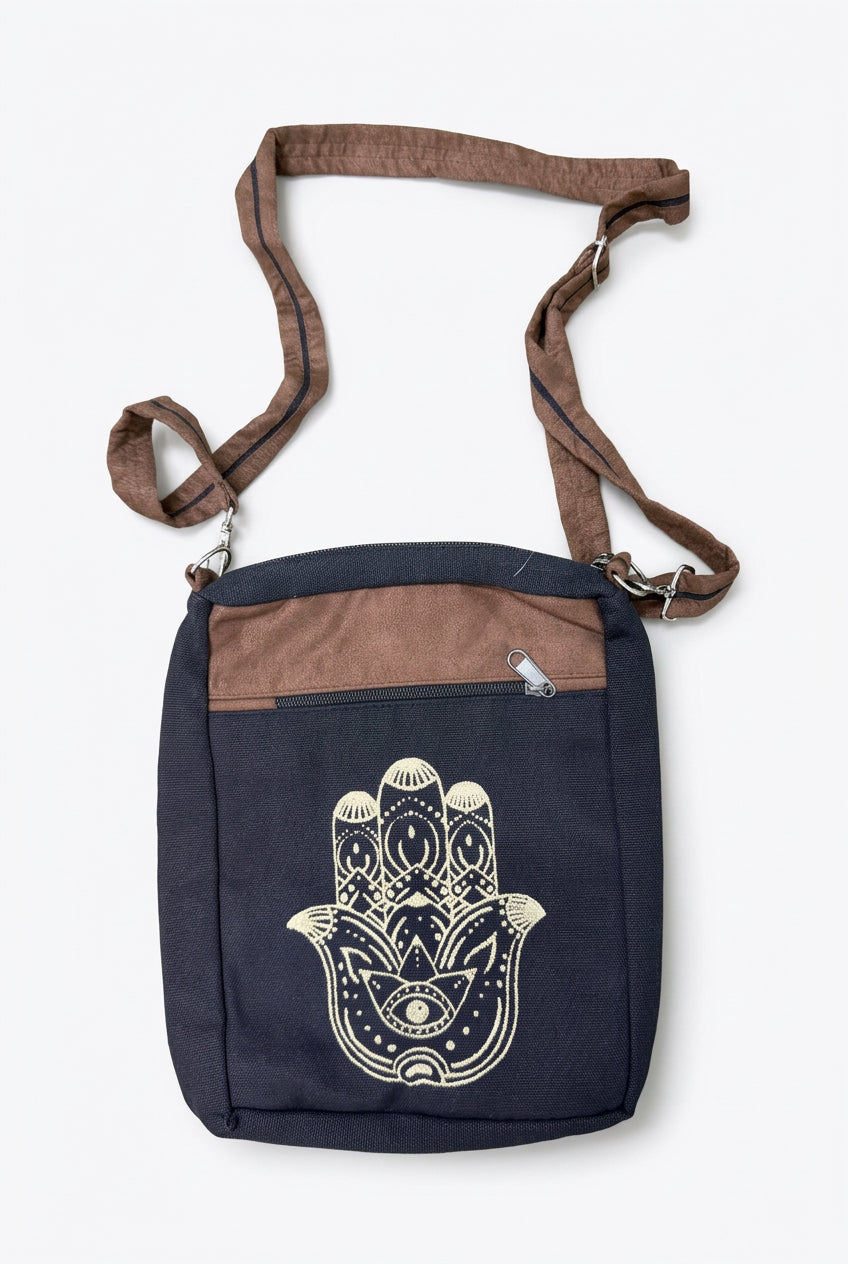 Hamsa Black Cross Body Bag