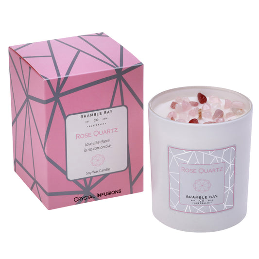 Crystal Infusions Candle - Rose Quartz