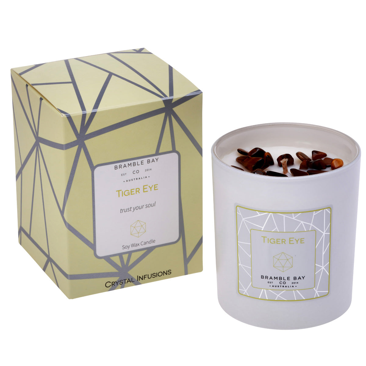 Crystal Infusions Candle - Tiger Eye