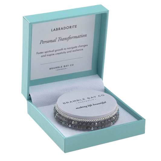 Trio Bracelet Set - Labradorite / Personal Transformation