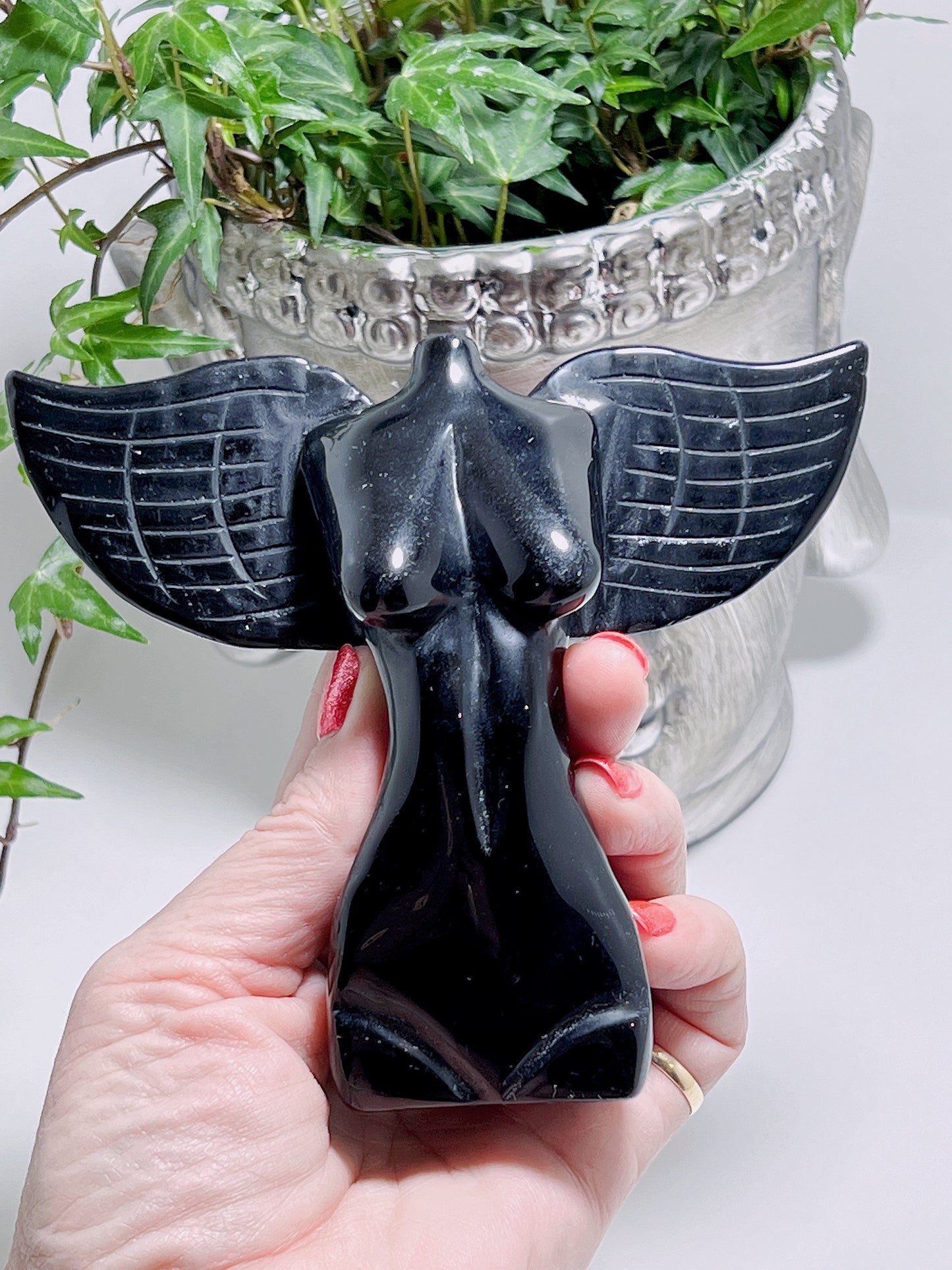 Black Obsidian Angel Body 340G