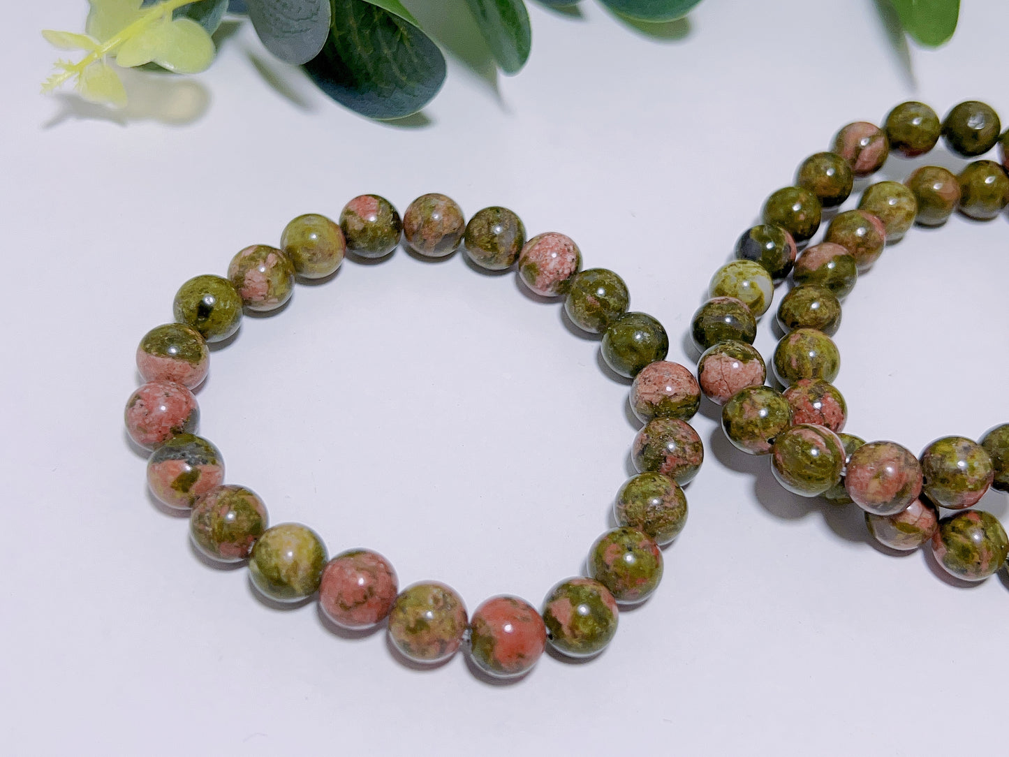 Unakite Bracelet 10mm