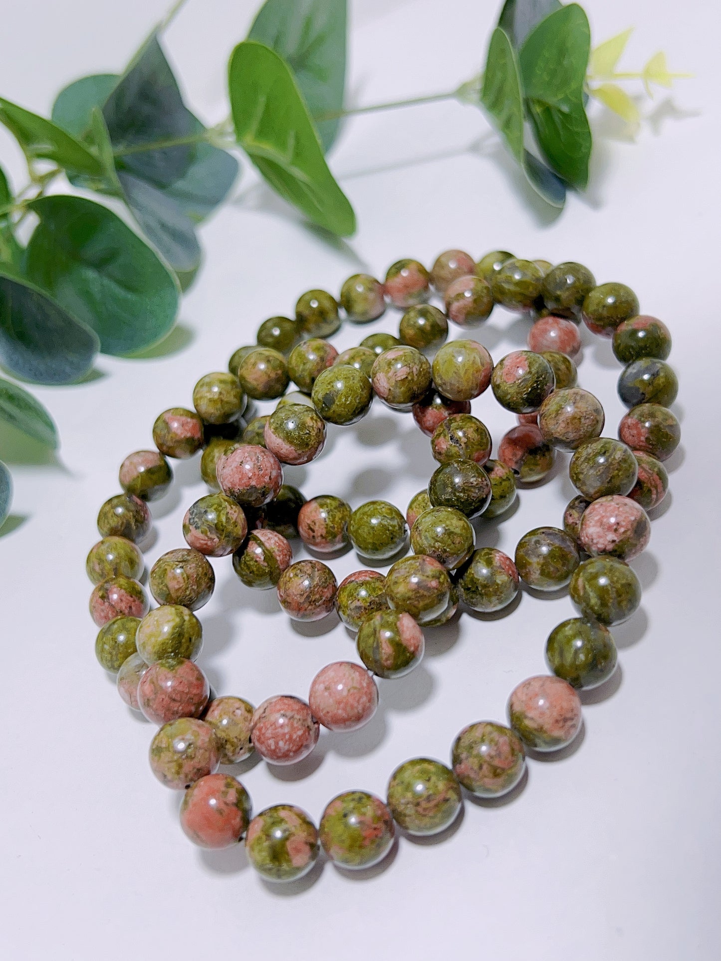 Unakite Bracelet 10mm