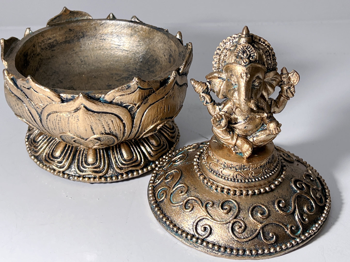 Ganesh Gold Trinket Box