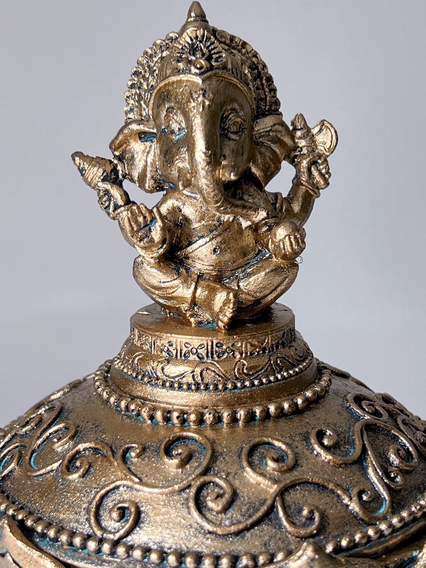 Ganesh Gold Trinket Box