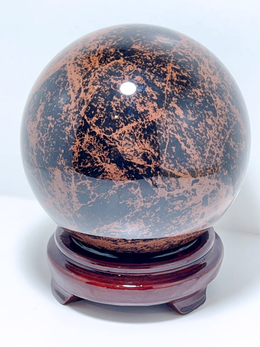 Mahogany Obsidian Sphere 3177G