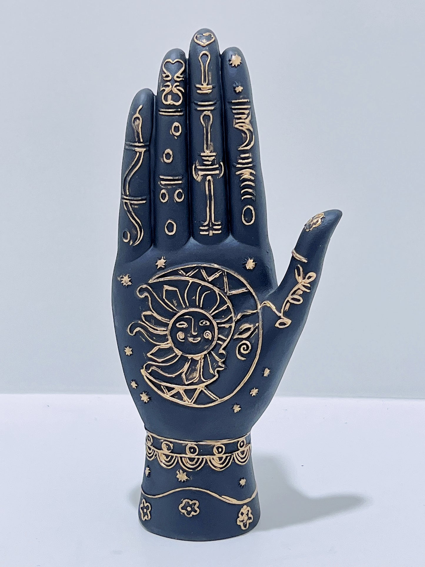 Black and Gold Palmistry Hand
